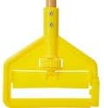 Rubbermaid 60 Invader Side Gate Wood Mop Handle Yellow Lot of 12 1