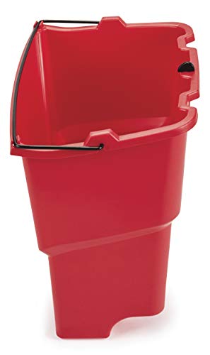 rubbermaid commercial dirty water bucket for wavebrake 20 35 Qt system red
