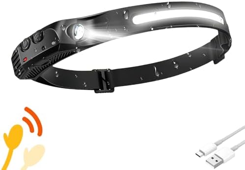 230 Wide Beam Rechargeable Headlamp for Camping Fishing Hiking