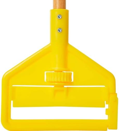 Rubbermaid 60 Invader Side Gate Wood Mop Handle Yellow Lot of 12 1