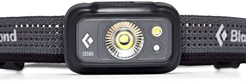 Brightly Lit Black Diamond Cosmo 300 Headlamp Graphite