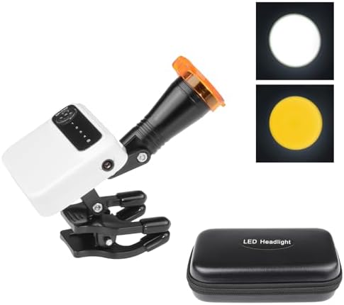 5W LED Headlight Clip-On with Magnetic Chuck - Bright Adjustable and Durable