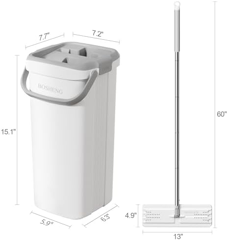 BOSHENG Mop and Bucket with Wringer Set