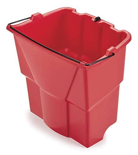 rubbermaid commercial dirty water bucket for wavebrake 20 35 Qt system red