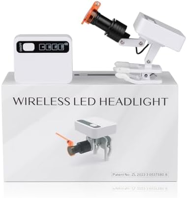 Adjustable LED Headlamp with_clip and 2 Batteries
