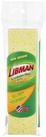 Libman Scrubster 9 in Sponge Mop Refill 3105 Pack of 2