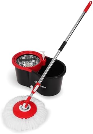Simpli-Magic Multi-Functional 360 Spin Mop w Microfiber Heads