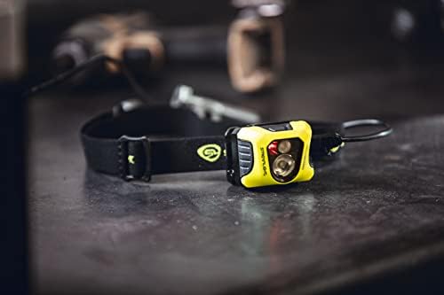 200-Lumen LED Headlamp with Rechargeable Battery and Elastic Head strap Yellow