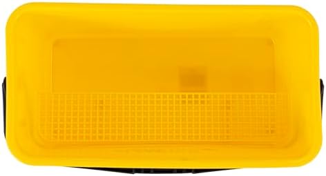 Restaurantware 25 Qt Yellow Mop Bucket with Casters