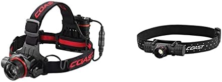 Coast HL8R Rechargeable Pure Beam Focusing Headlamp 800 Lumens Long-Lastingadjustable Beam