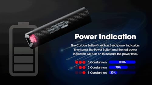 Nitecore Carbon 6K Kit - Extend Headlamp Runtime
