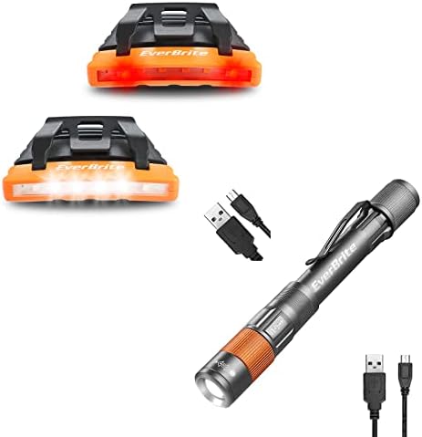 EverBrite 2-Piece Rechargeable Lights Bundle - Hat Pen Light