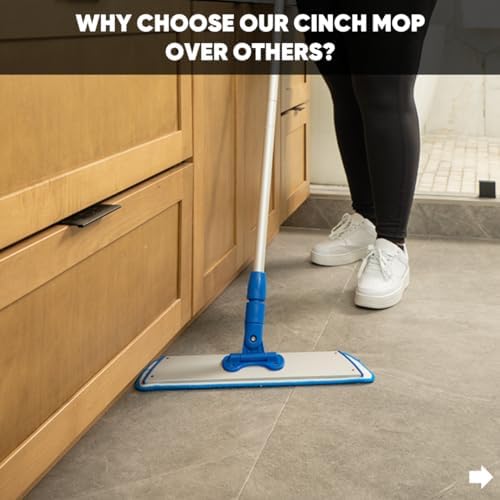 Cinch Mop - Microfiber Mop for Hardwood Floors