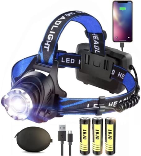 Bright Portable Rechargeable LED Headlamp