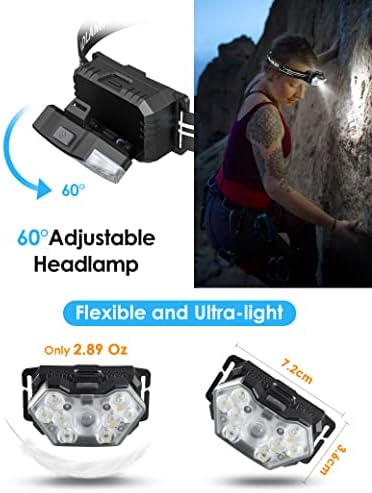 9 LED Headlamp 2 Pack