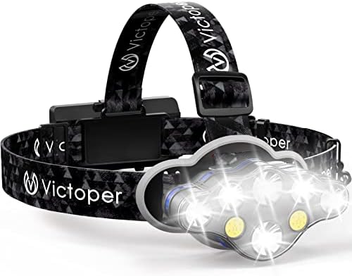 Victoper 8 LED Headlamp 18000 Lumen Waterproof Outdoor Light