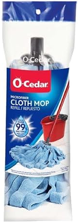 O-Cedar Microfiber Cloth Mop Refill Bacteria-Neutral Reusable Machine Washable