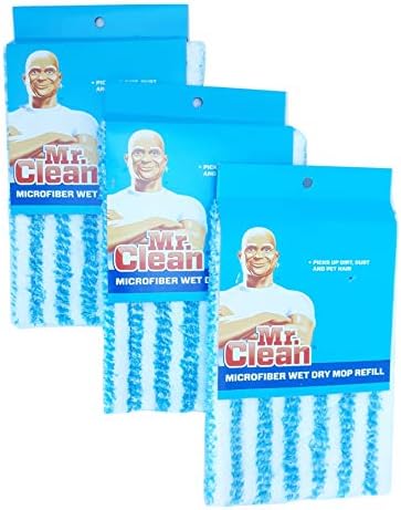 Mr Clean Wet Dry Mop Refill 3 Pack - Microfiber
