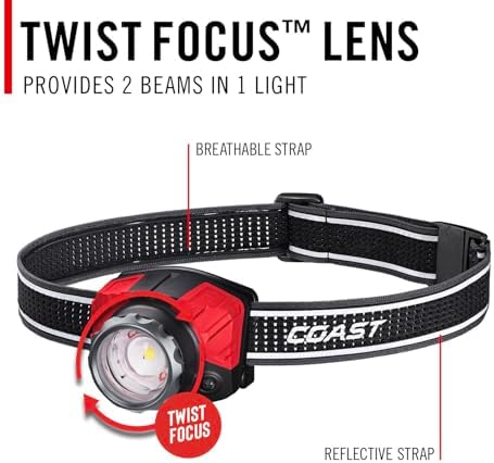 Coast FL85R 1000 Lumen Headlamp