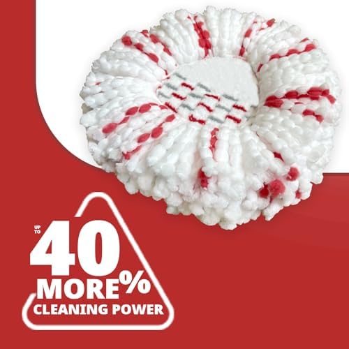 Koolstuffs Spin Mop Head Replacement 2Pack - Machine Washable 40 More Power