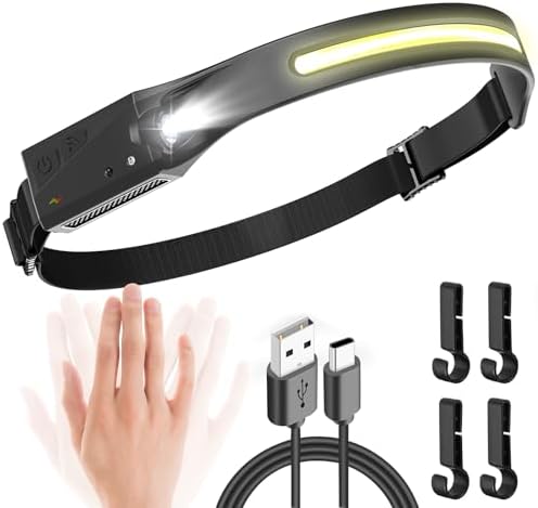 Unbont 230 LED Headlamp Rechargeable Motion sensor