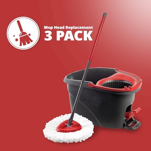 3-Pack Mop Head Spin Mop Replacement Microfiber EasyWring System