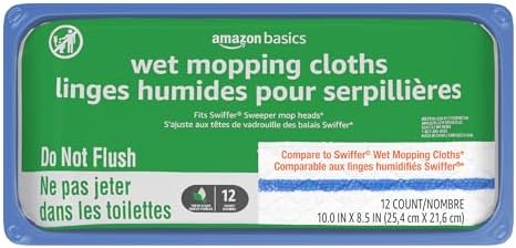 Amazon Basics Scrub-Free 12-Pack Mop Replacements