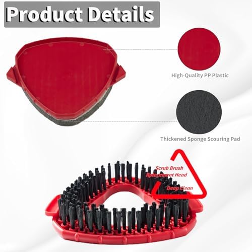 Scrub Brush Attachment for O-Cedar Spin Mop 1 Tank System