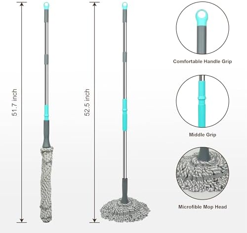 Self-Wringing Twist Mop with 525 Inch Handle