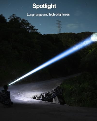 zoomable waterproof headlamp with sensor modes for camping