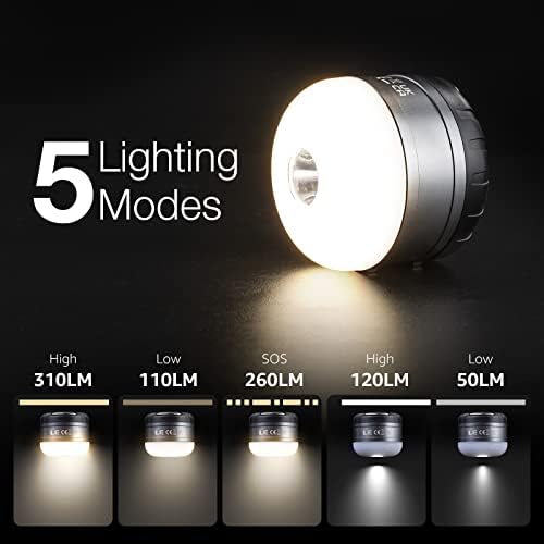 Lighting EVER LE LED Camping Lantern with 5 Modes and Power Bank