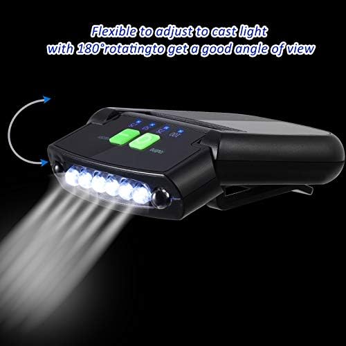 Waterproof Rechargeable 6 LED Cap Lights