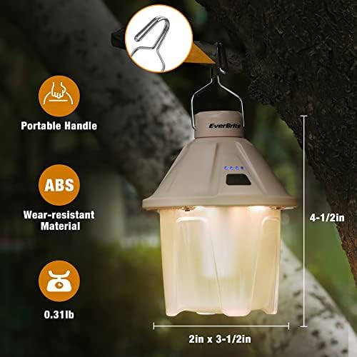 EverBrite 5-Pack LED Headlamp Compact Spotlight Camping Lantern for Hiking Camping
