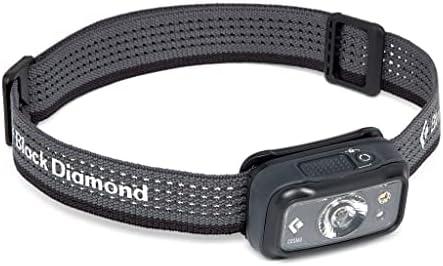 Brightly Lit Black Diamond Cosmo 300 Headlamp Graphite