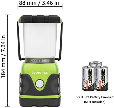 1000LM LED Camping Lantern with 4 Modes Waterproof Bright