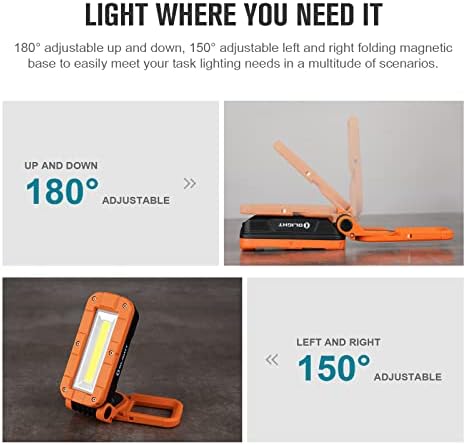 Swivel Pro COB Work Light 1500 Lumens Rechargeable