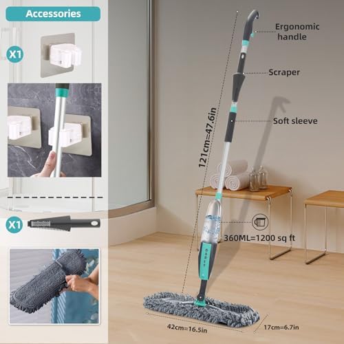 High-Efficiency Microfiber Spray Mop