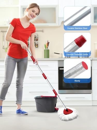 Bublador 4-Piece Set Compatible Mop Head with EasyWring Mop System
