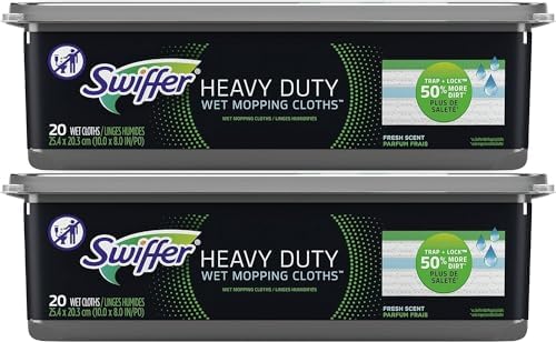 Swiffer Sweeper Heavy Duty Fresh Wet Mop Pads Pack of 40