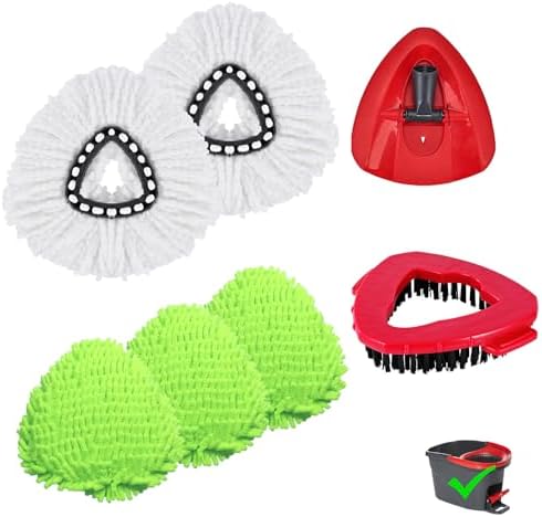 BywoBywo 7-Pack Reusable Mop Pads for O-Cedar EasyWring