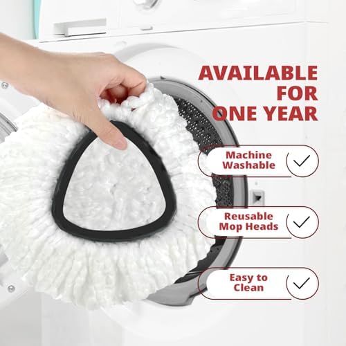 3-Pack Mop Head Spin Mop Replacement Microfiber EasyWring System