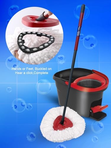 4-Pack Spin Mop Heads for Sensitive Floors
