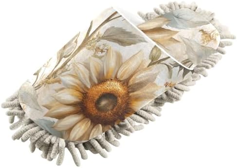 Elegant Sunflowers Microfiber Slippers