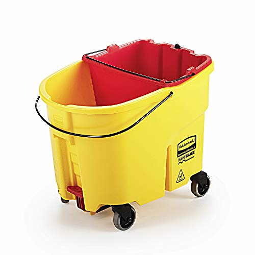 rubbermaid commercial dirty water bucket for wavebrake 20 35 Qt system red