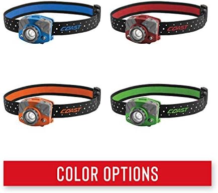 Coast Dual Color Reusable Red Headlamp