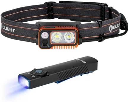 OLIGHT Array 2 Pro 1500 Lumens Headlamp Bundle with UV Flashlight