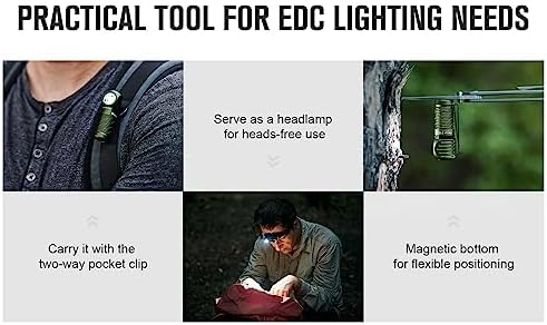 OLIGHT Perun 2 Mini Headlamp 1100 Lumens Rechargeable with Red Light Option