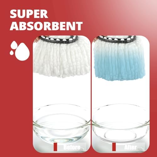 3-Pack Mop Head Spin Mop Replacement Microfiber EasyWring System
