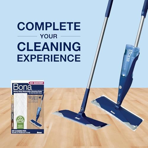 Bona Multi-Surface Floor Pads - 18 Refills - Heavy-Duty Microfiber
