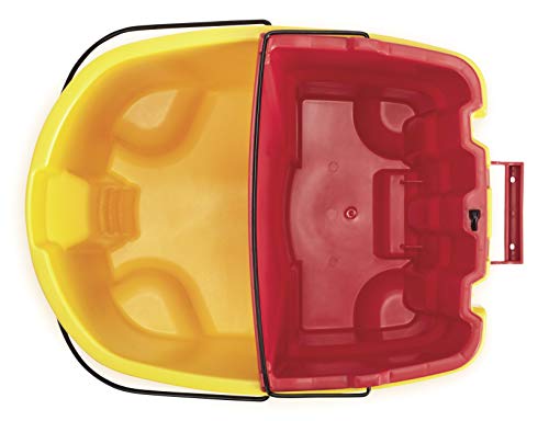 rubbermaid commercial dirty water bucket for wavebrake 20 35 Qt system red